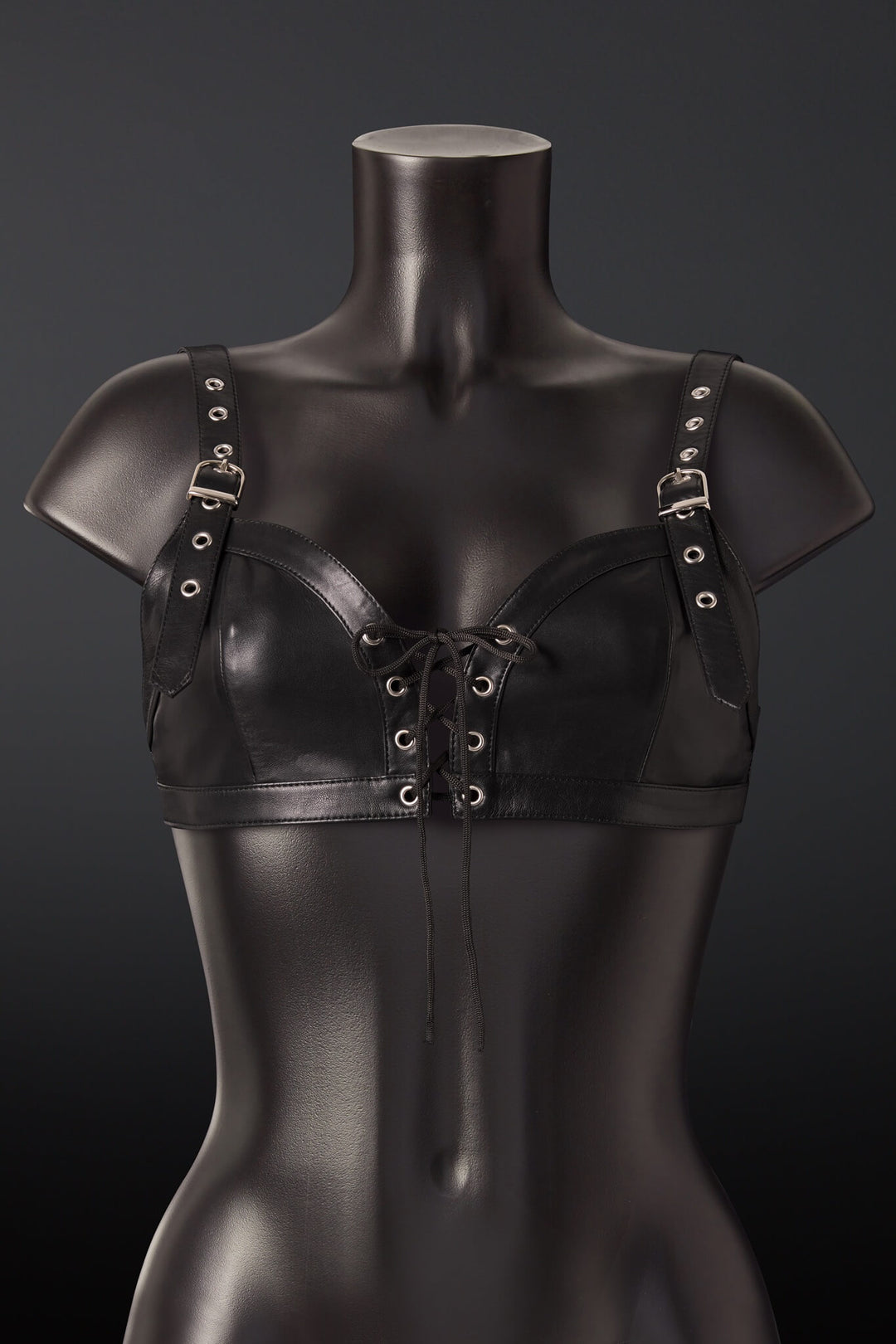 Alecto Leather Bra Top