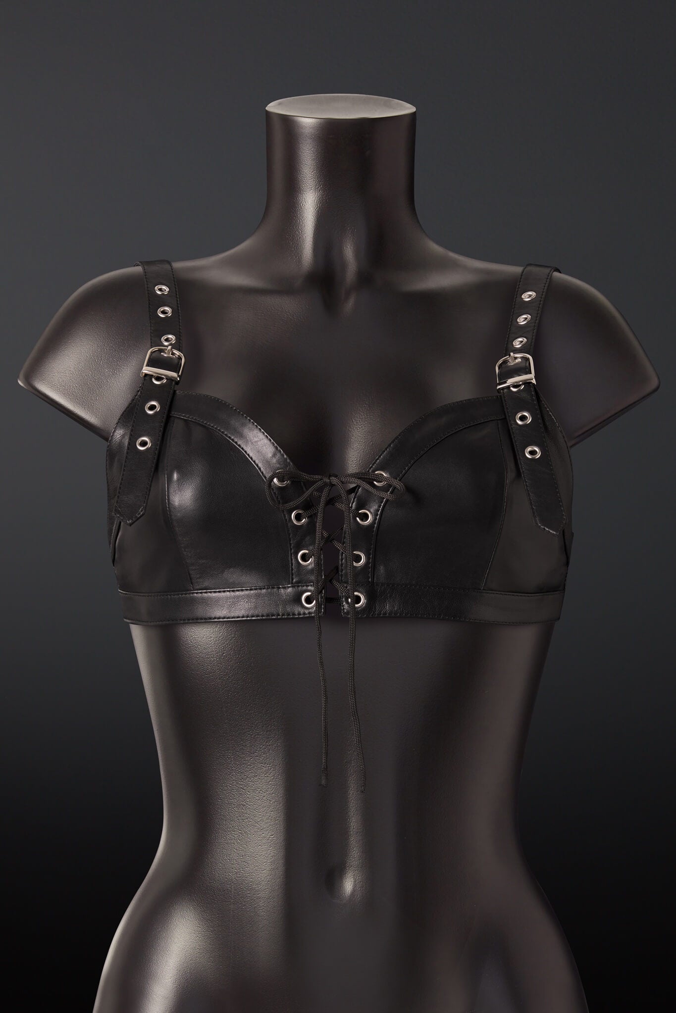Alecto Leather Bra Top