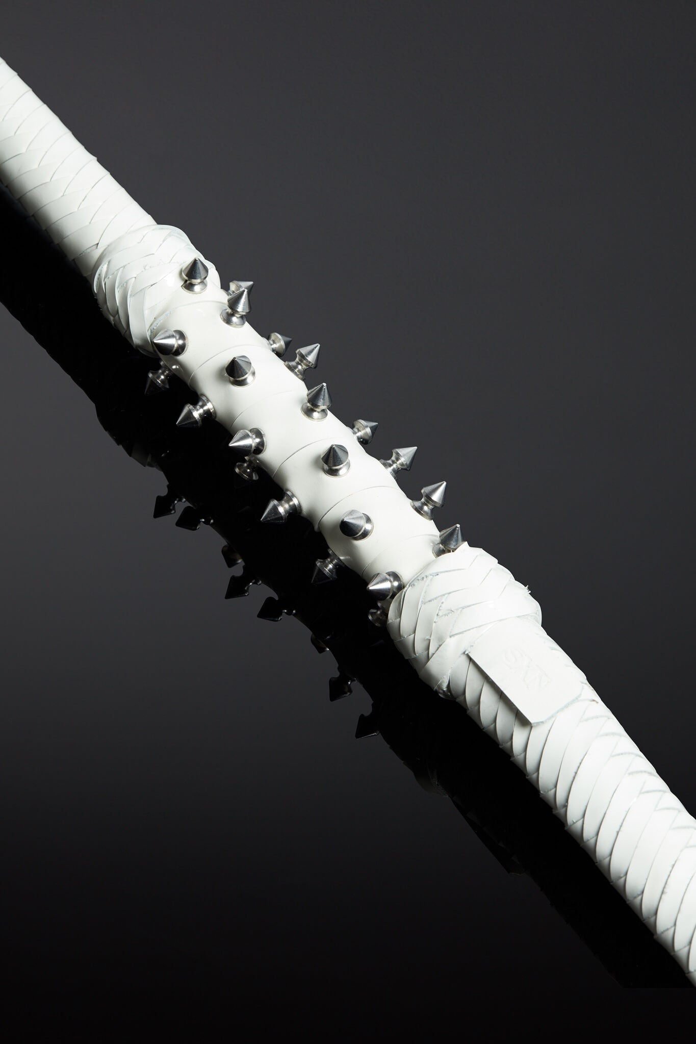 Closeup of the handle for the Albus whip