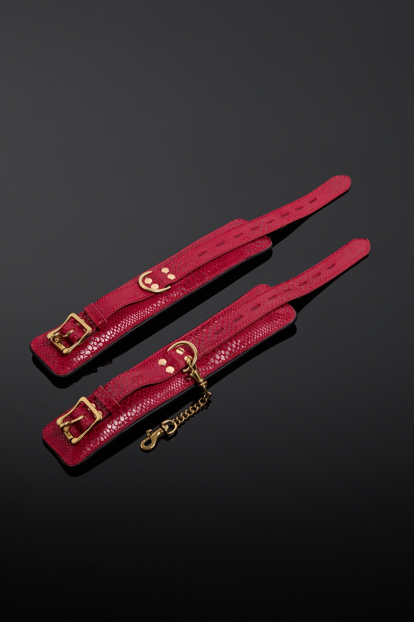 House of SXN Serpens Rouge Cuffs
