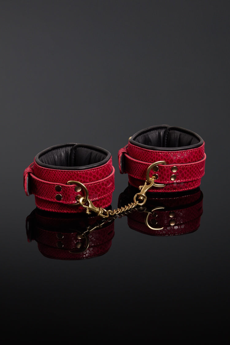 House of SXN Serpens Rouge Cuffs