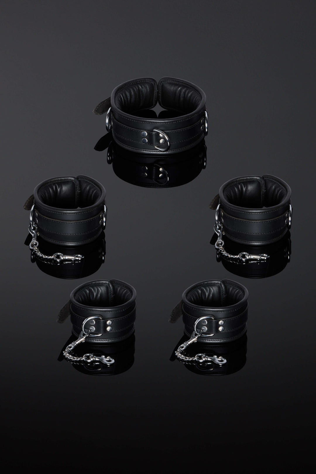 House of SXN Servage 5 Piece Leather Cuff Set