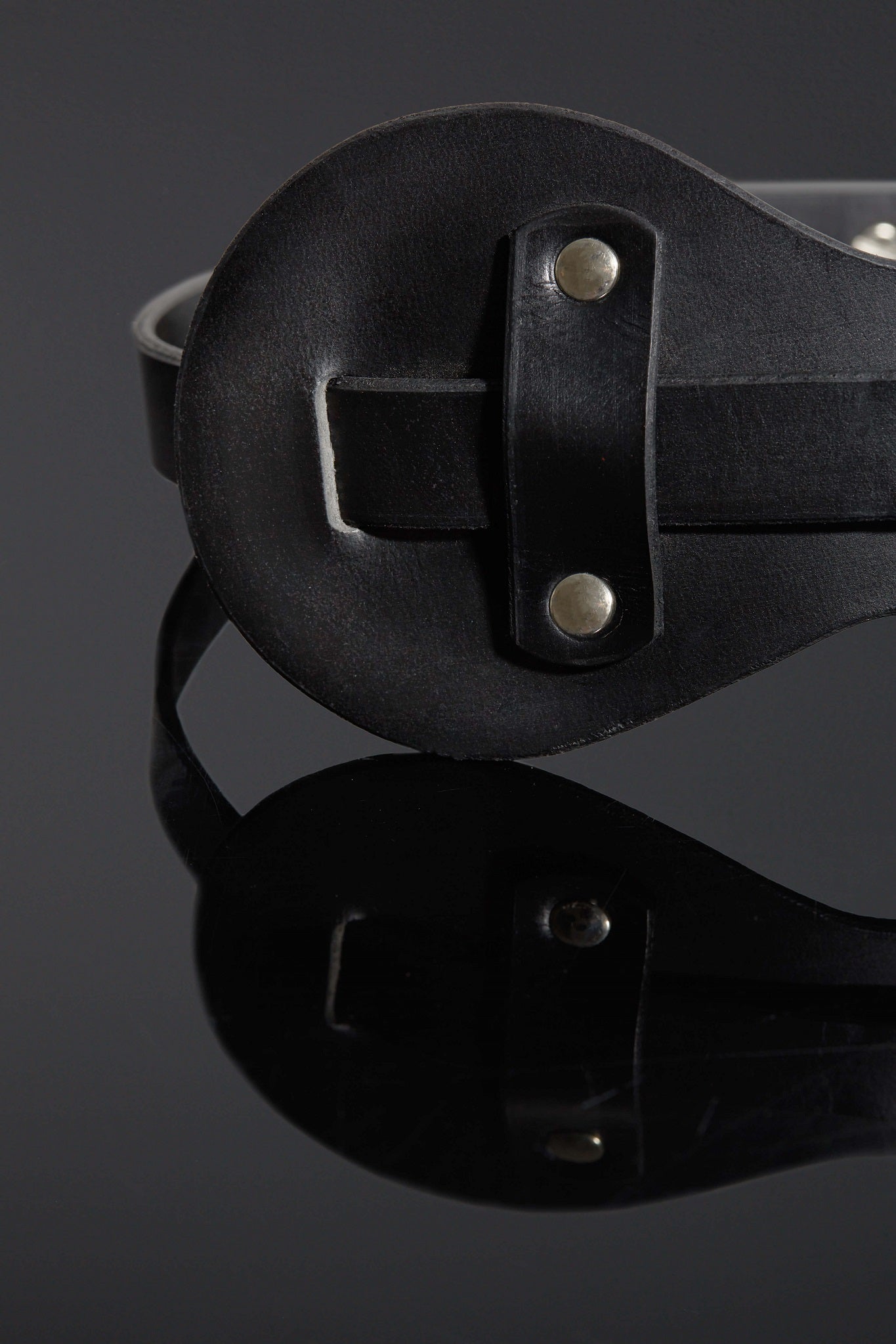 Close-up shot of Felina mask