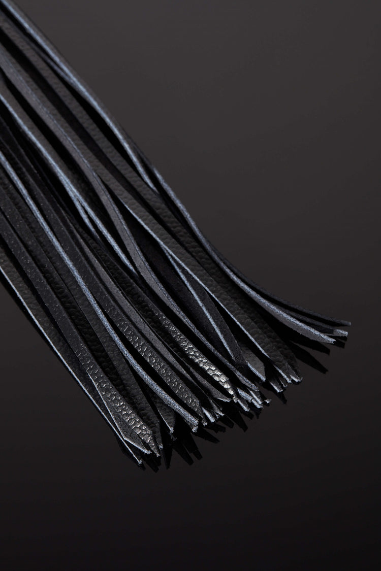 House of SXN Luxury Leather Bondage Vega Glass Flogger Ends