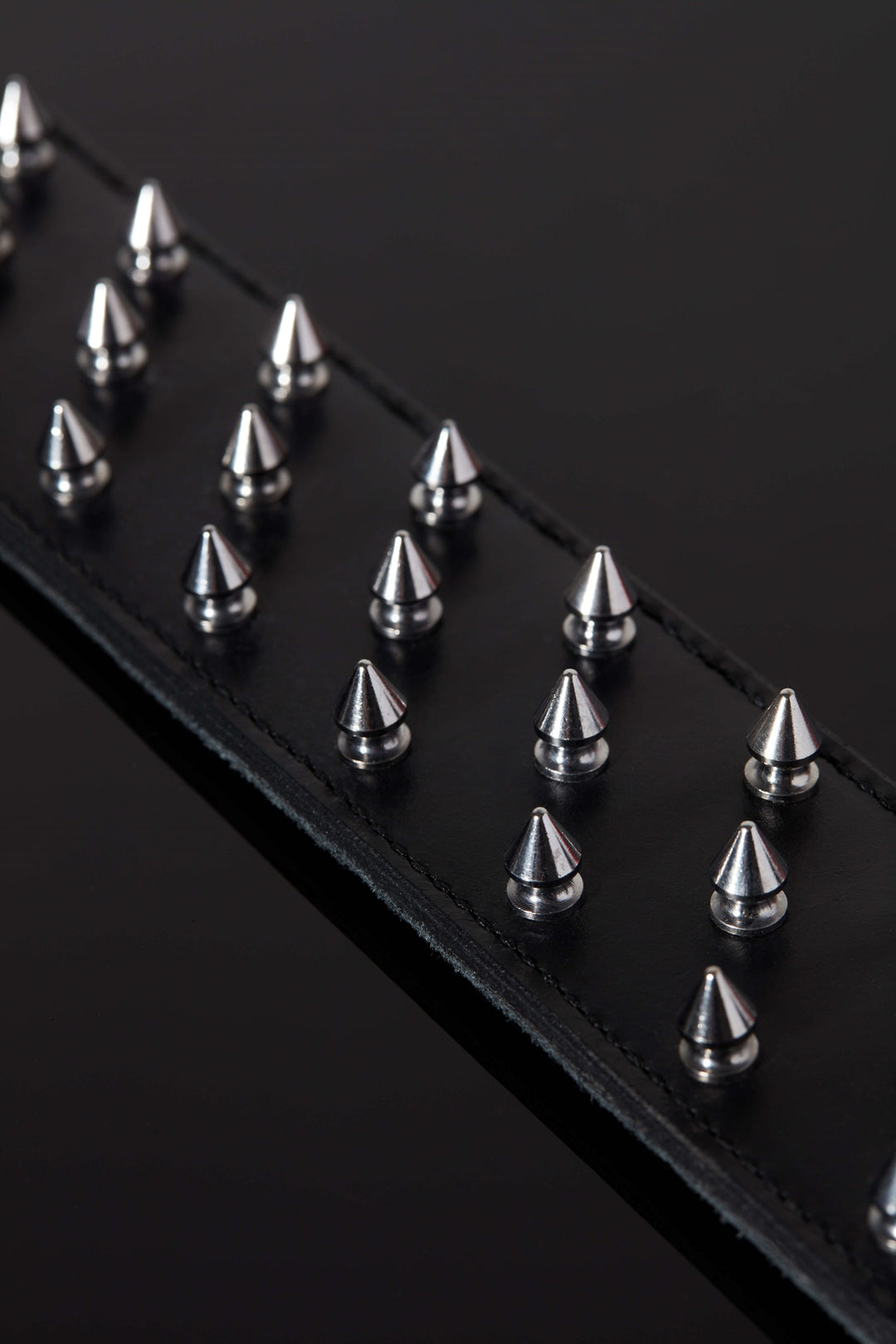 House of SXN SpikeD Luxury Slave Collar with Spikes for BDSM Close Up
