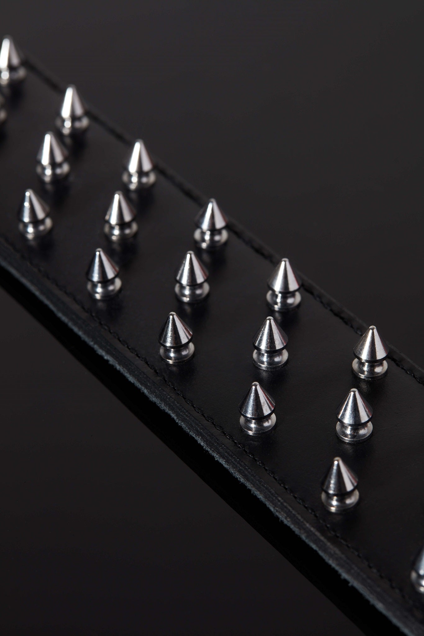 House of SXN SpikeD Luxury Slave Collar with Spikes for BDSM Close Up