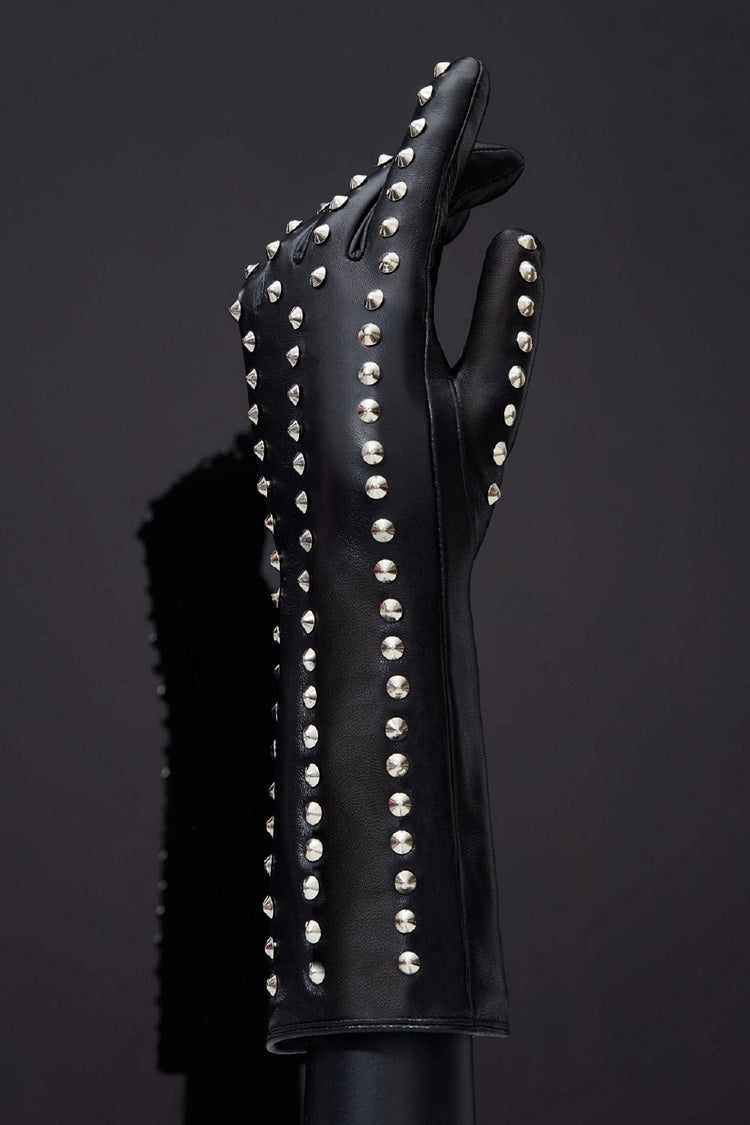House of SXN Leather Gloves with Rivets