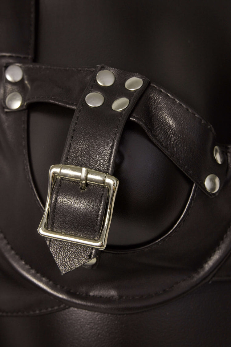 House of SXN Imperium Leather Bra and Thong Set 3