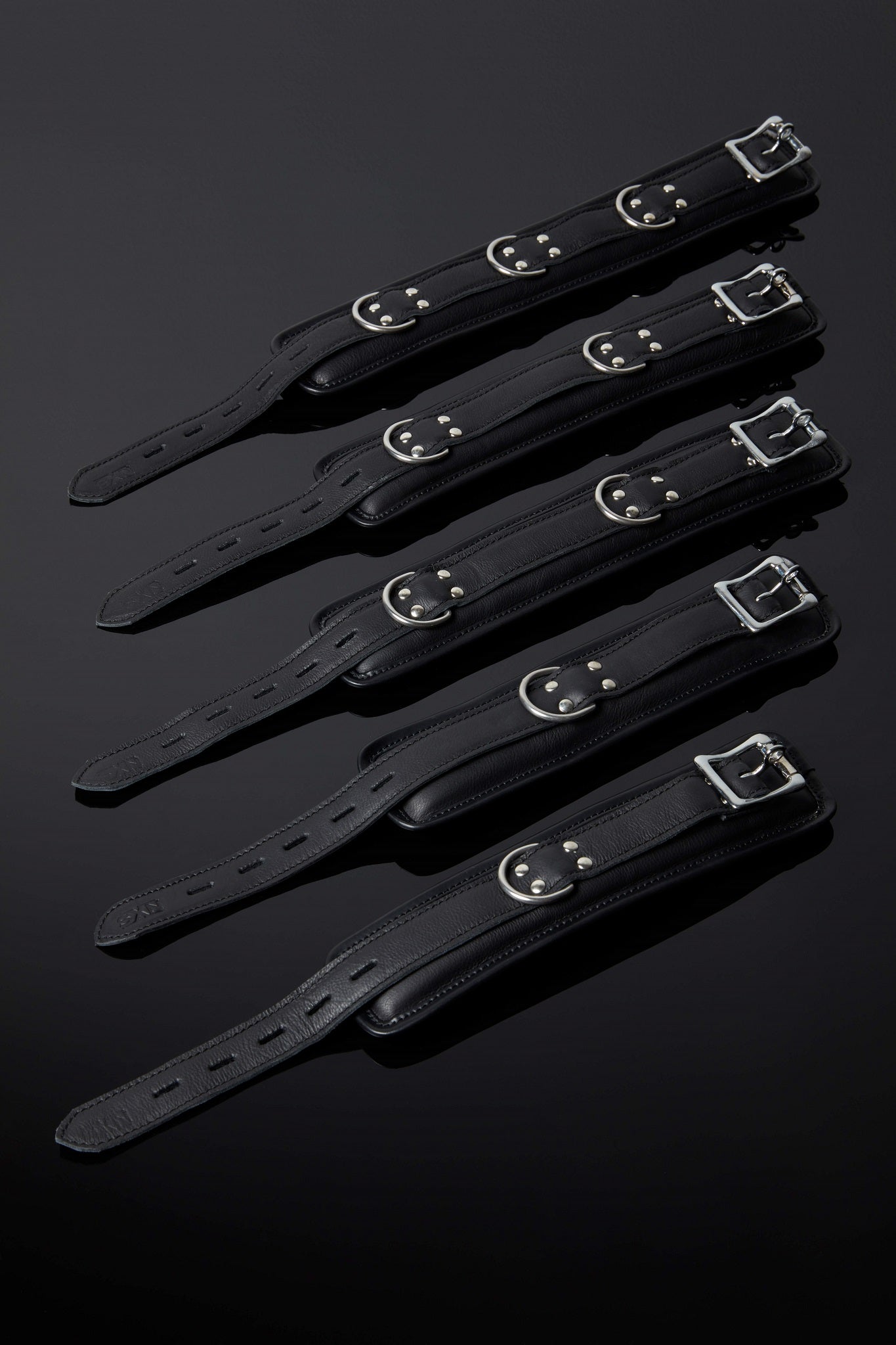 House of SXN Servage 5 Piece Leather Cuff Set - Super Plush 1
