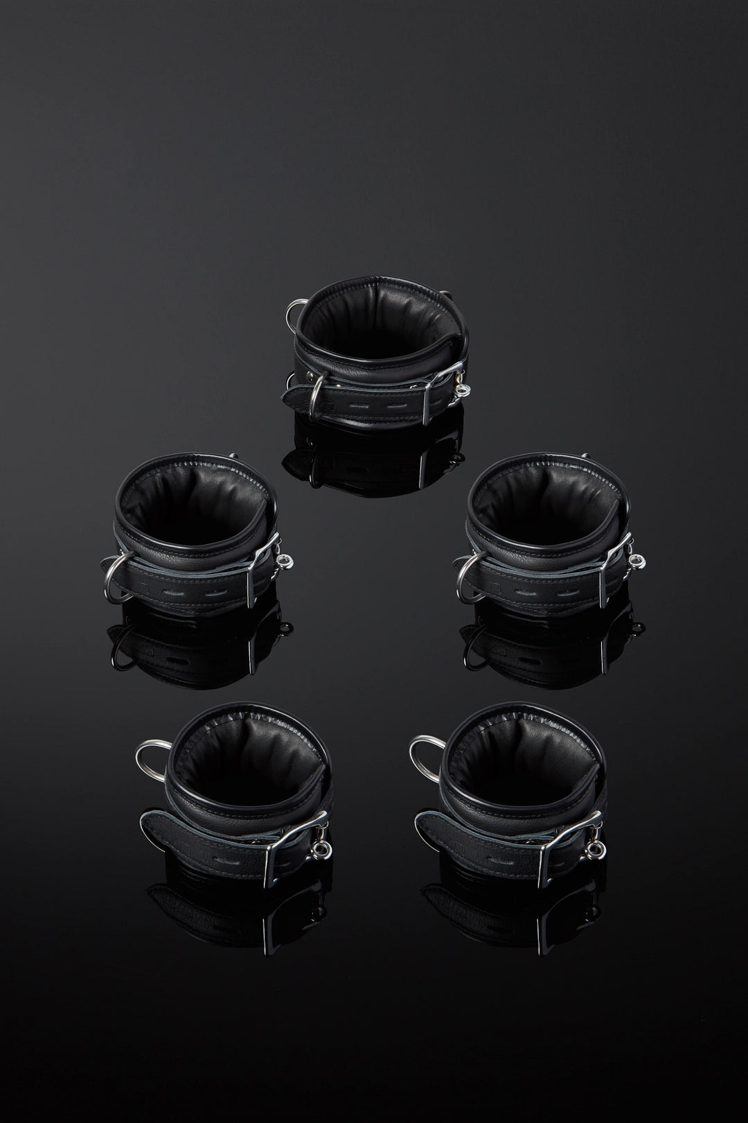 House of SXN Servage 5 Piece Leather Cuff Set - Super Plush