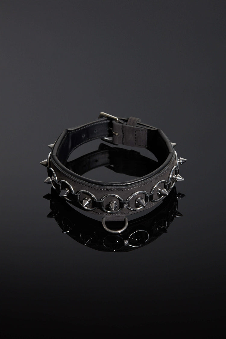 House of SXN Servus Leather BDSM Slave Collar