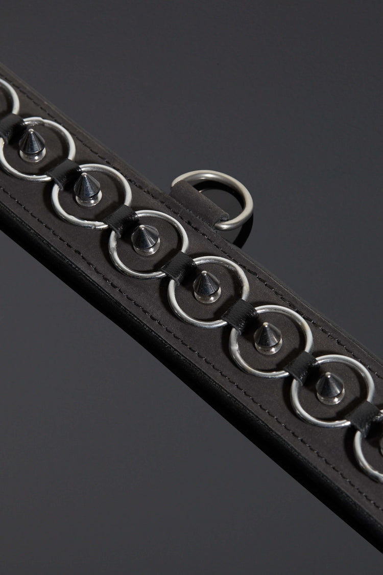 House of SXN Servus Leather BDSM Slave Collar