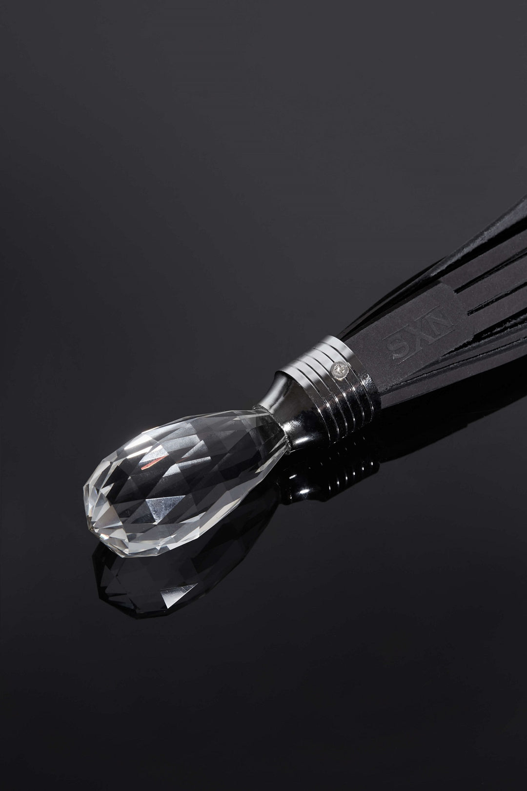 House of SXN Vega Opate Crystal Handle Flogger