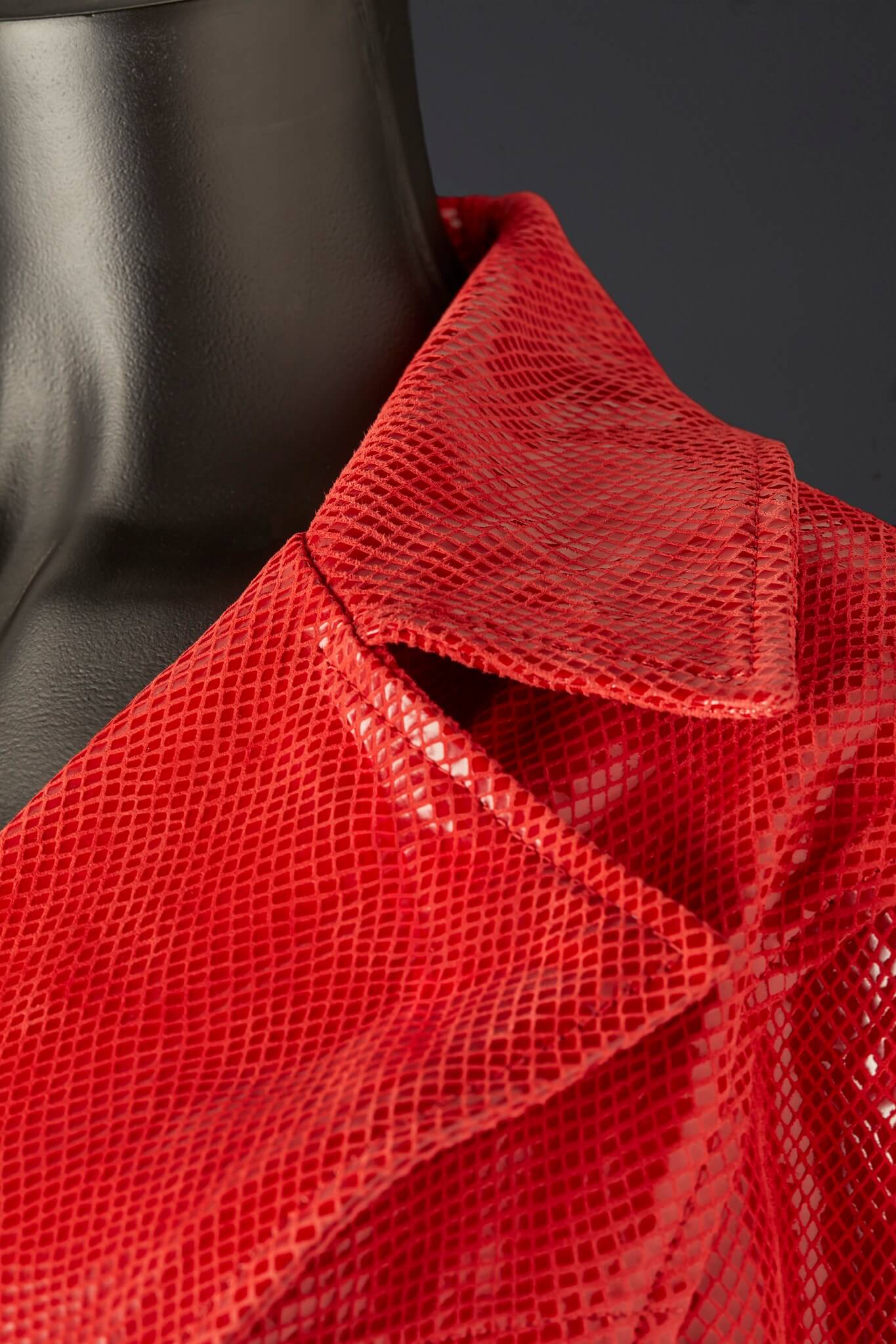 House of SXN Serpens Red Leather JacketHouse of SXN Serpens Red Leather Jacket