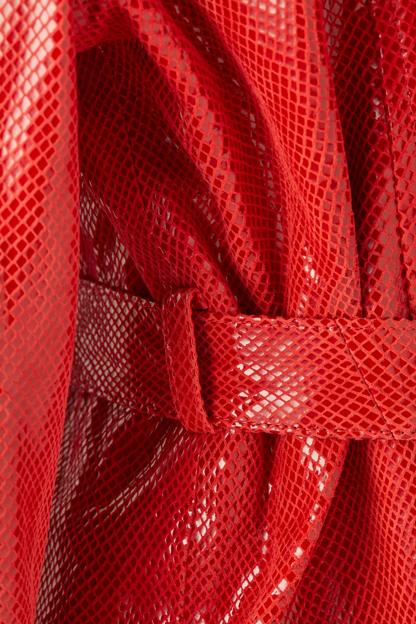 House of SXN Serpens Red Leather Jacket