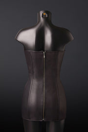 House of SXN Ultra Black Leather Dress 2