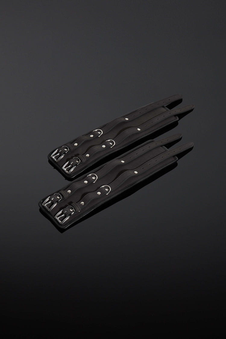 House of SXN - Servage Nubuck Leather Bondage Cuffs 1