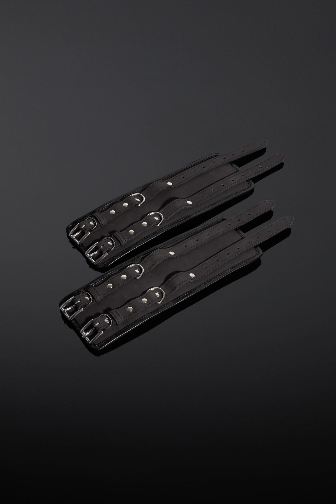 House of SXN Servage Nubuck Leather Bondage Cuffs Ankle