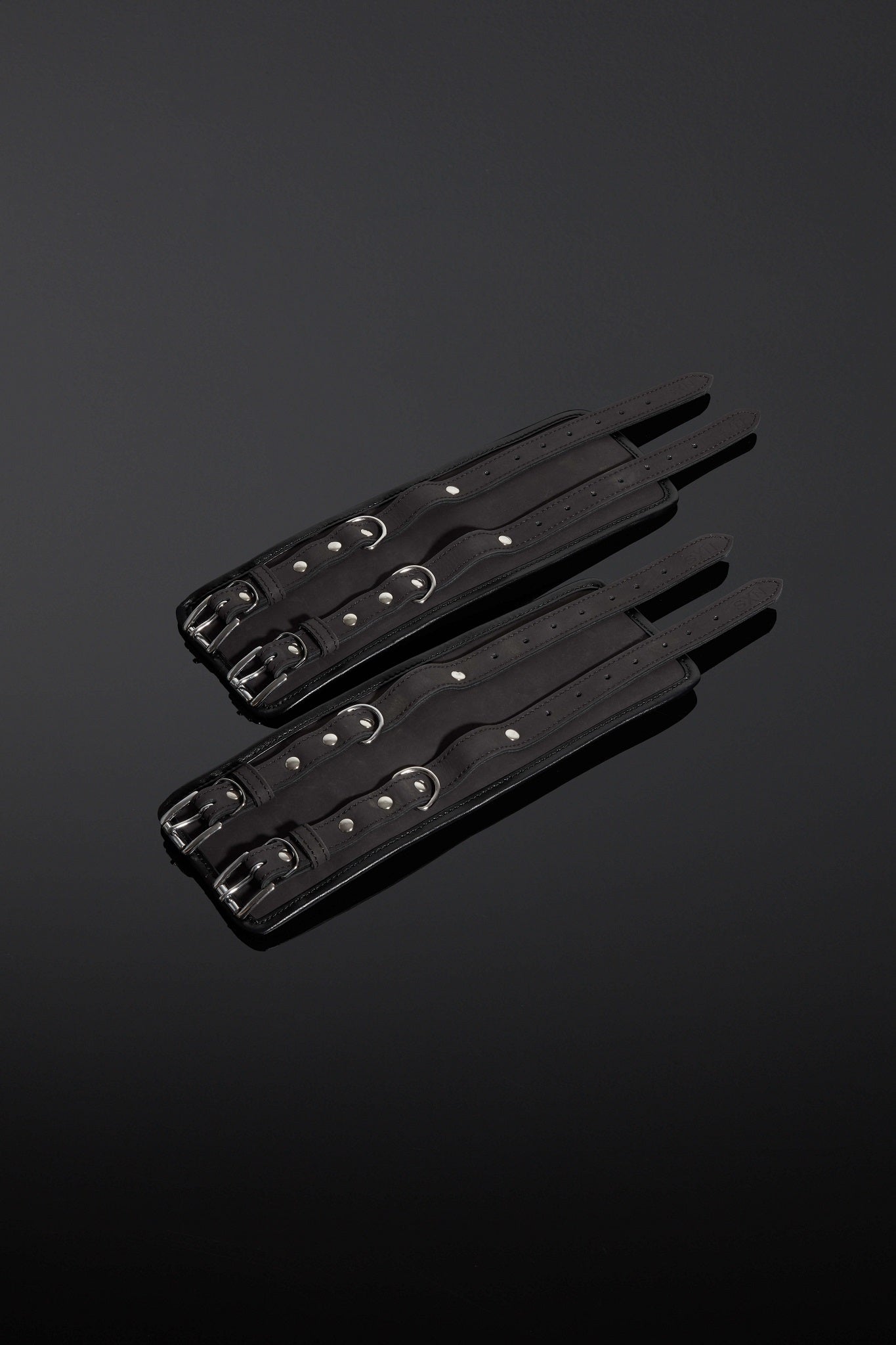 House of SXN Servage Nubuck Leather Bondage Cuffs Ankle