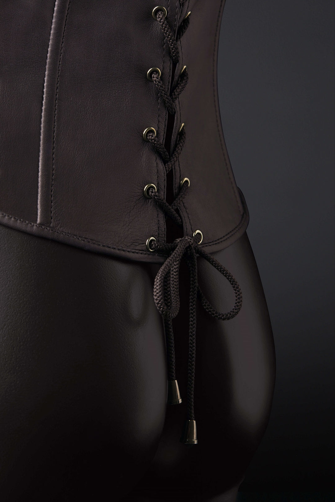 House of SXN Quin 5 Zipper Leather Corset 4