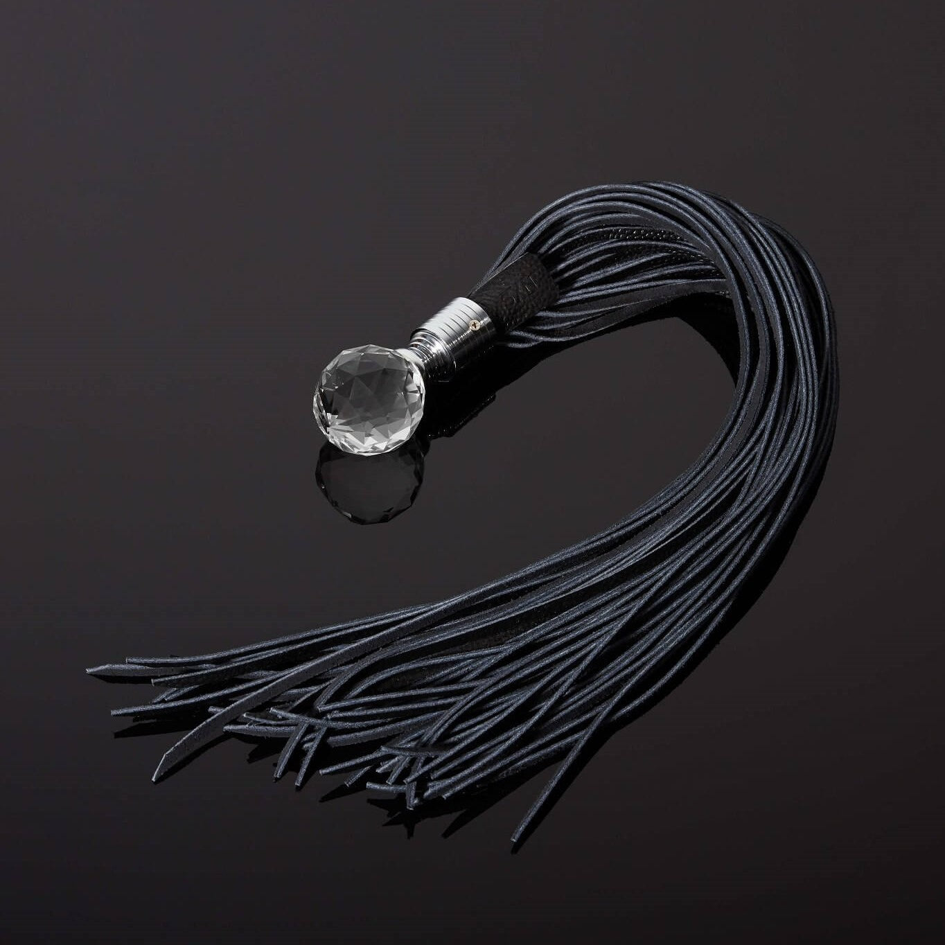 House of SXN Vega Crystal and leather flogger