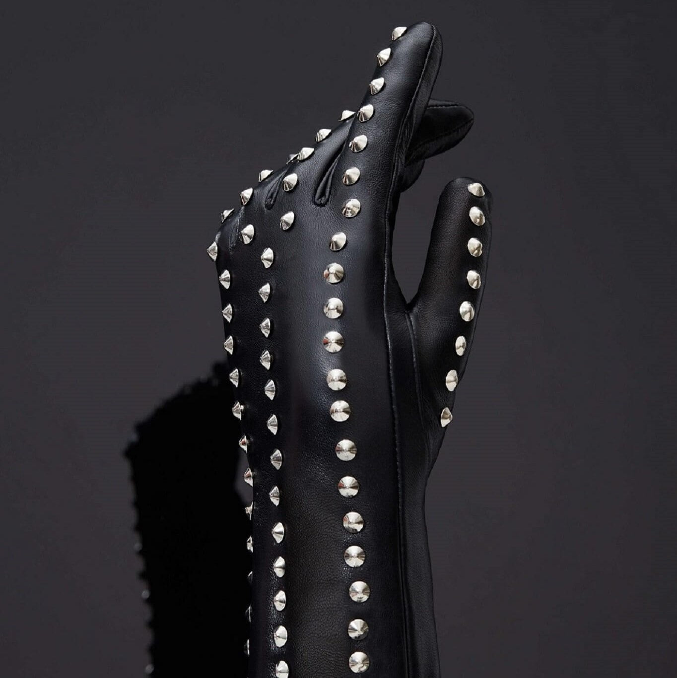 House of SXN Leather Gloves with Rivets