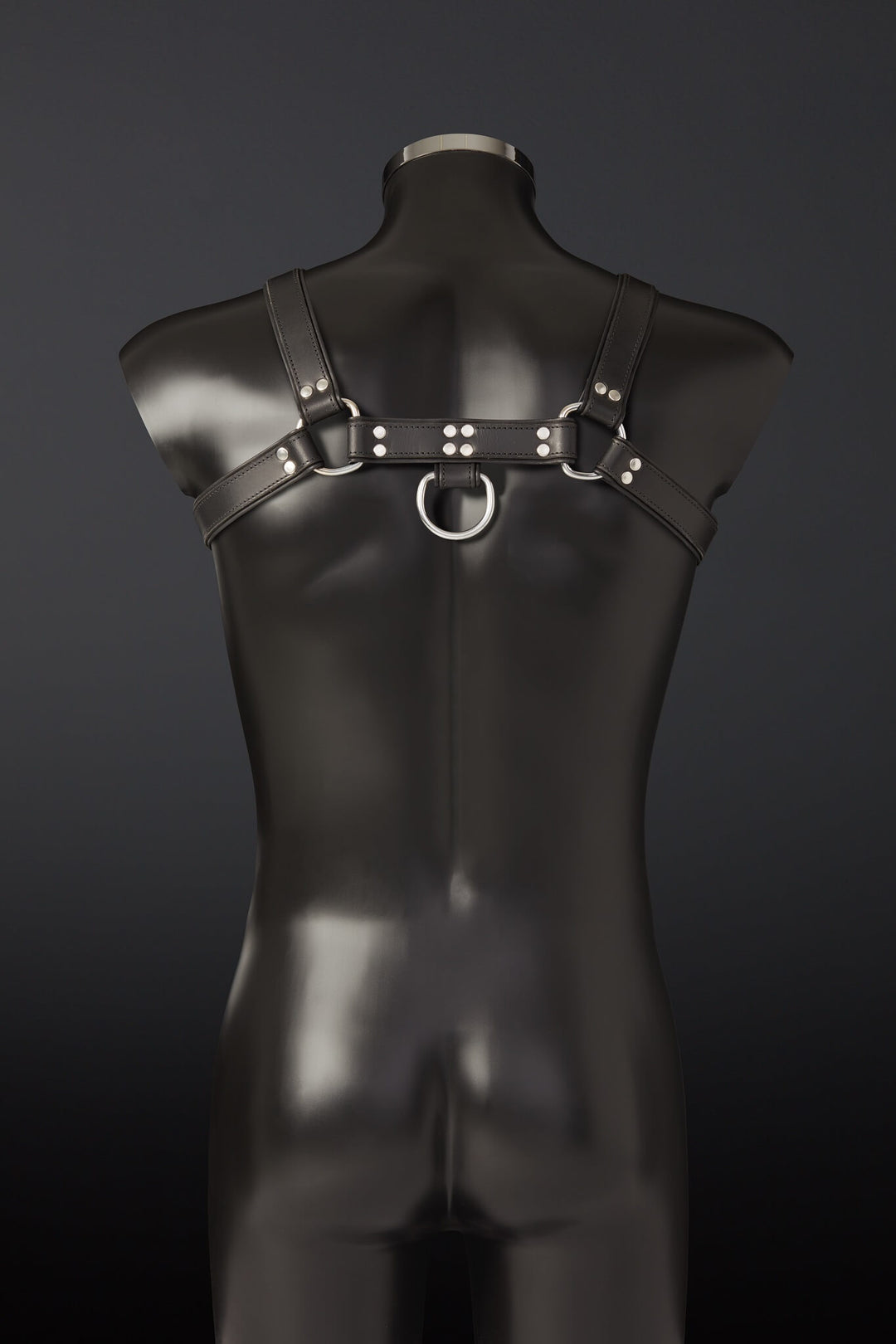 Audax Leather Chest Harness - Black