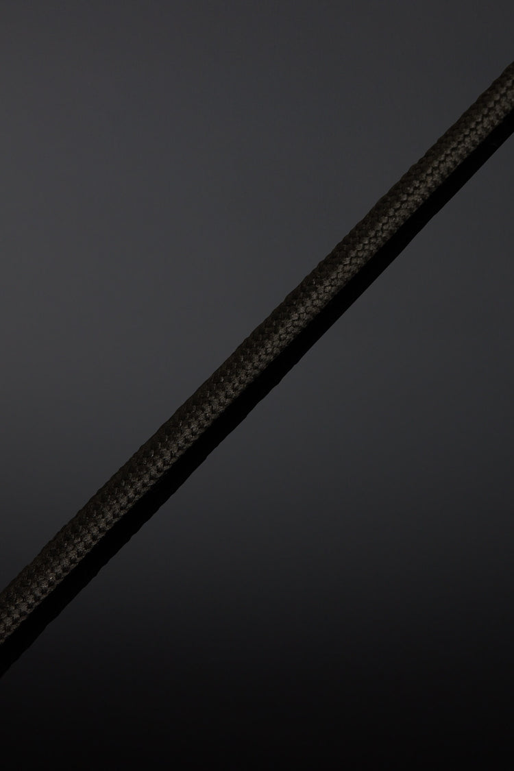 Black Leather crop on black background