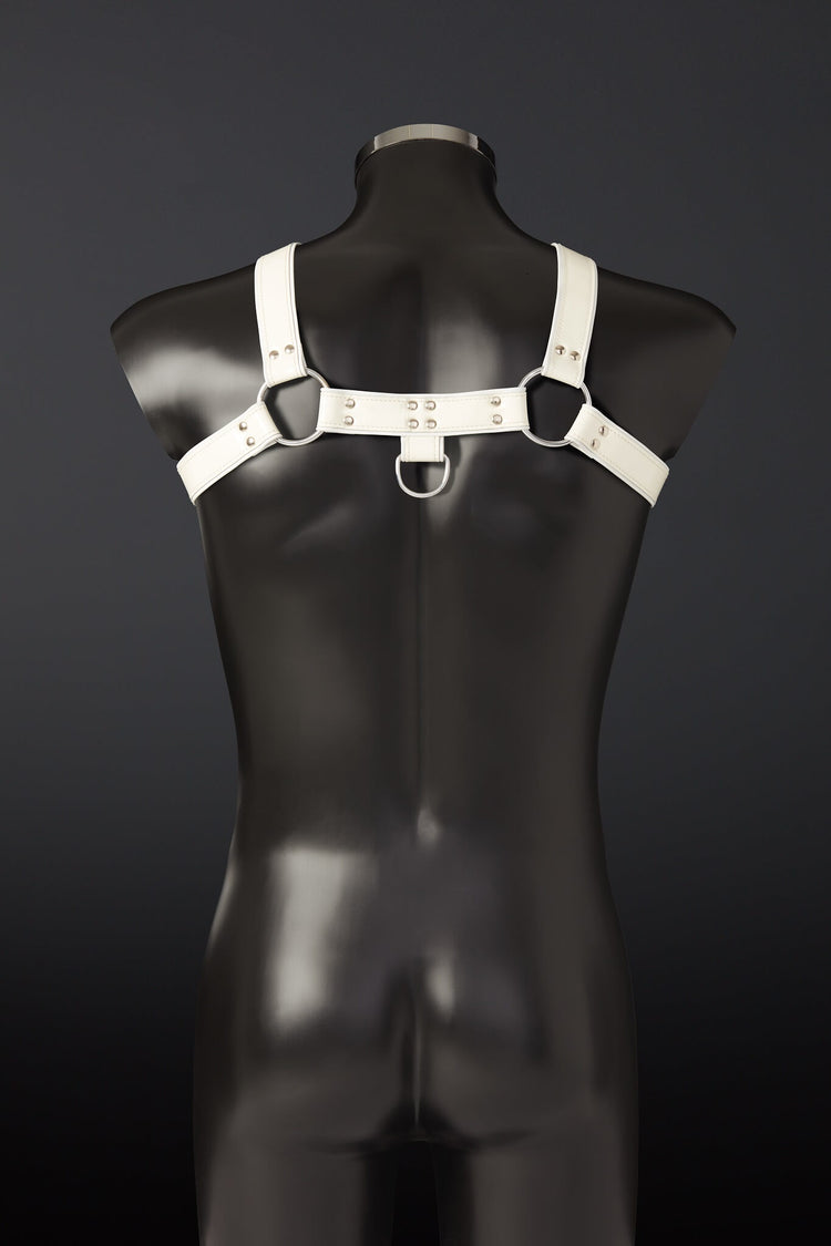 Pristinum White Patent Leather Harness