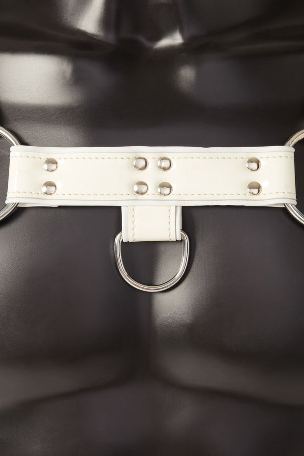 Pristinum Patent Leather Harness White H SXN pristinum-patent-leather-harness-white-h-sxn