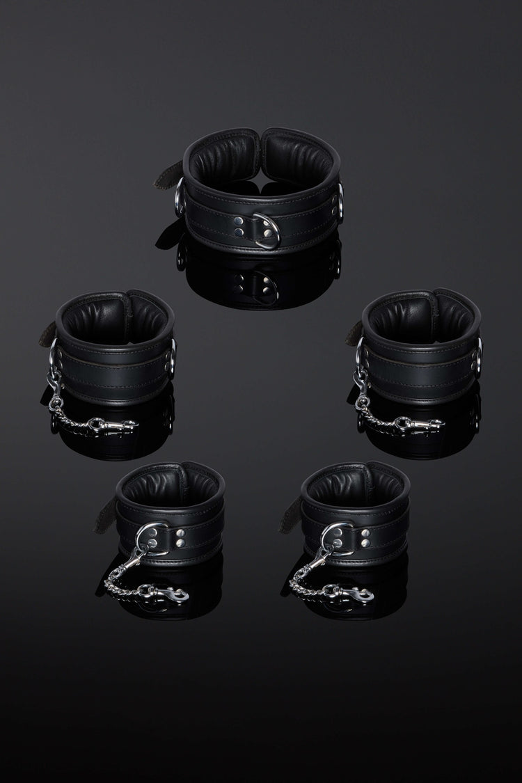 House of SXN Servage 5 Piece Leather Cuff Set 