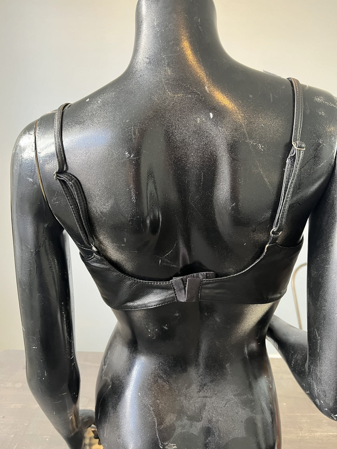 Leather Bra Top - Lined - Sample