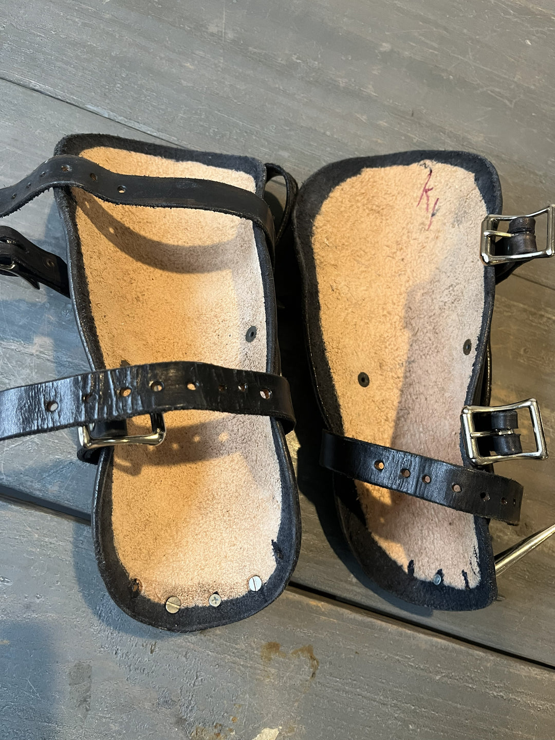 Custom forearm leather bracers - Studio Worn