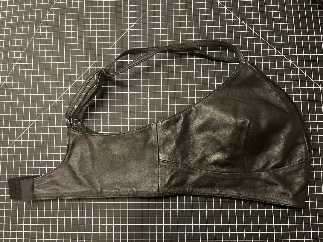 Leather Bra Top - Lined - Size Small/ Medium Sample