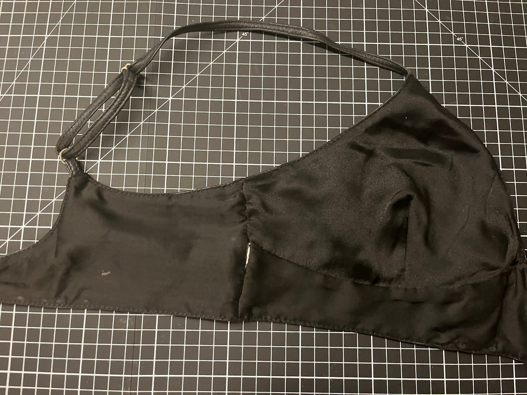 Leather Bra Top - Lined - Size Small/ Medium Sample