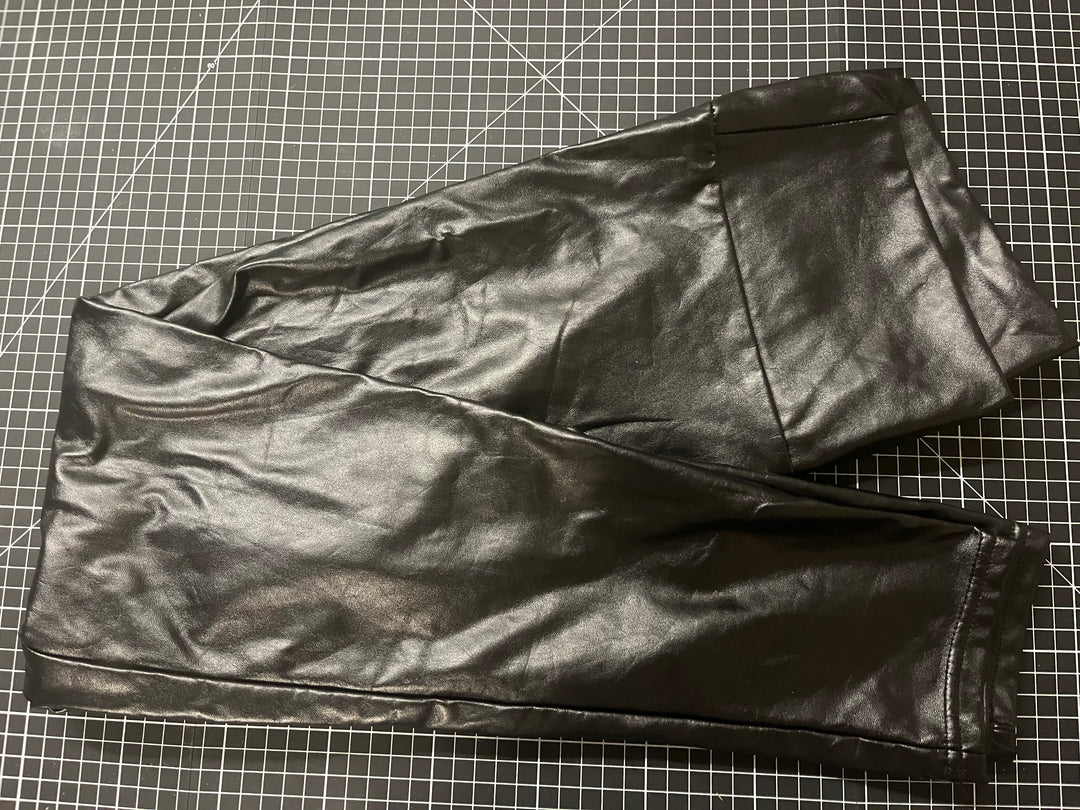 Fuax Leather Stretch Pants - Size Large