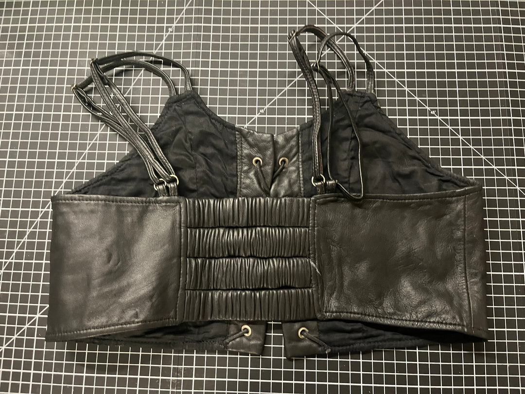 Leather Top - Lined - Size Medium Sample