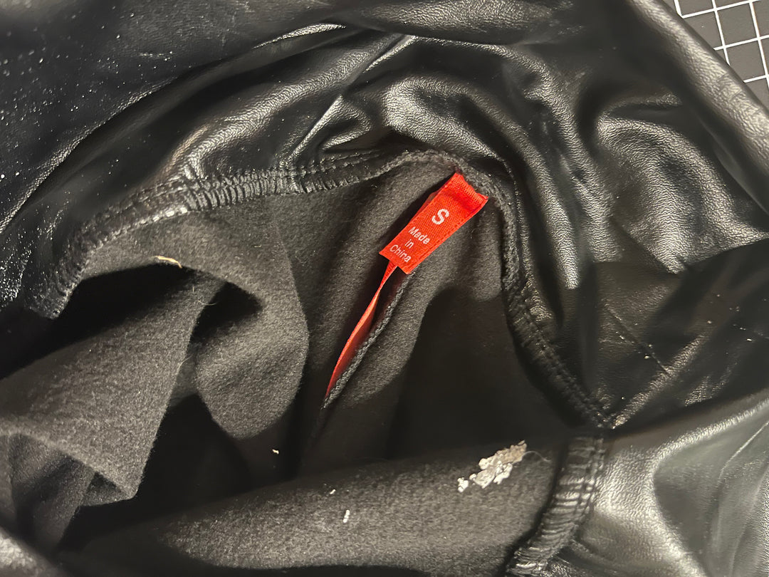 Fuax Leather Stretch Pants - Size Small