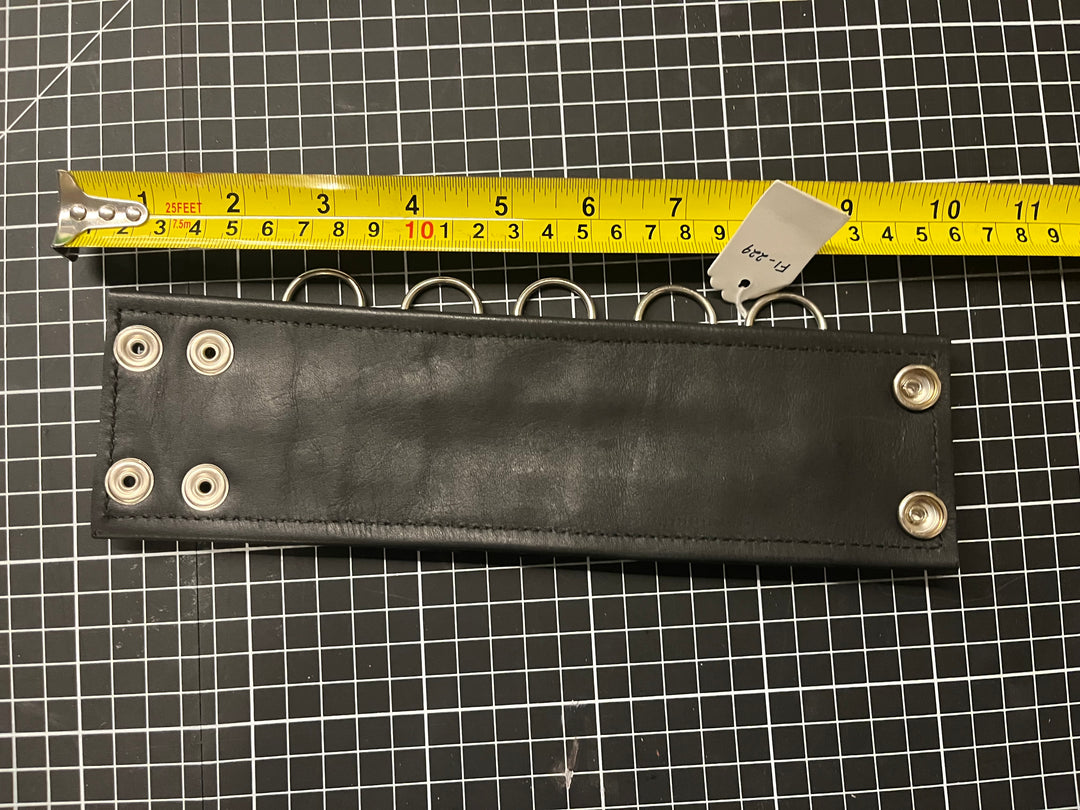 Leather and Nylon Wrist Coin Purse
