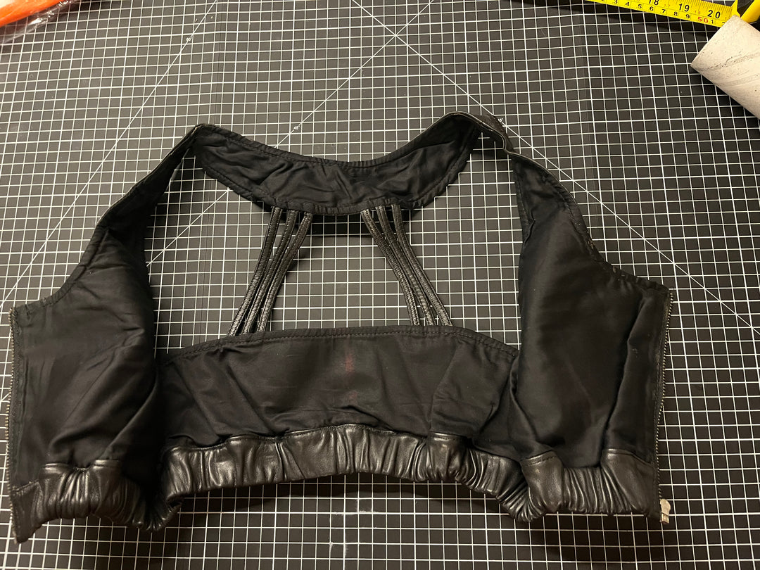 StrappyLeather Top - Lined - Size Medium - Sample
