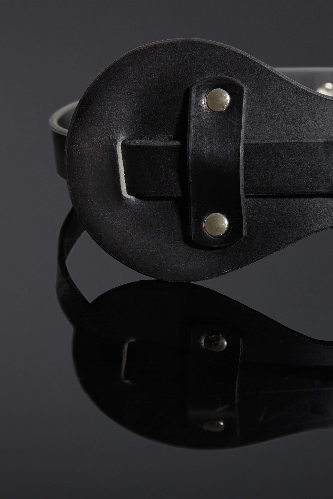 Close-up shot of Felina mask