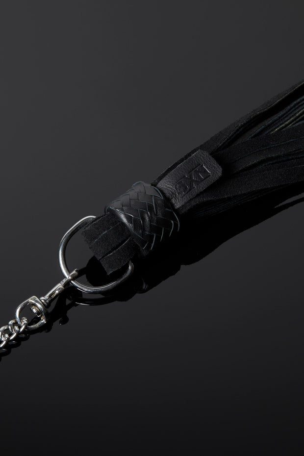House of SXN Servage Snap Chain Suede Bondage Flogger 3