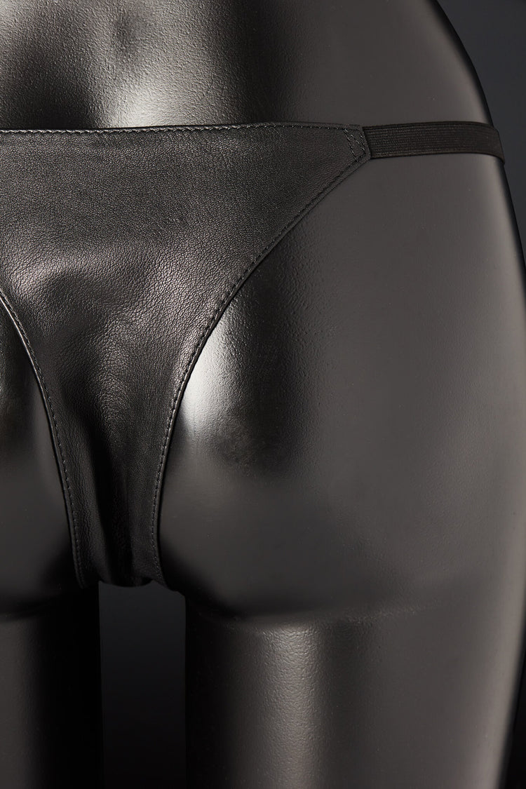 House of SXN Classic Leather Underwear Bikini Bottoms