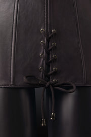 House of SXN Ultra Black Leather Dress 4
