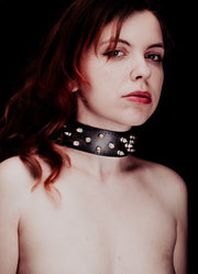 House of SXN SpikeD Luxury Slave Collar with Spikes for BDSM Model